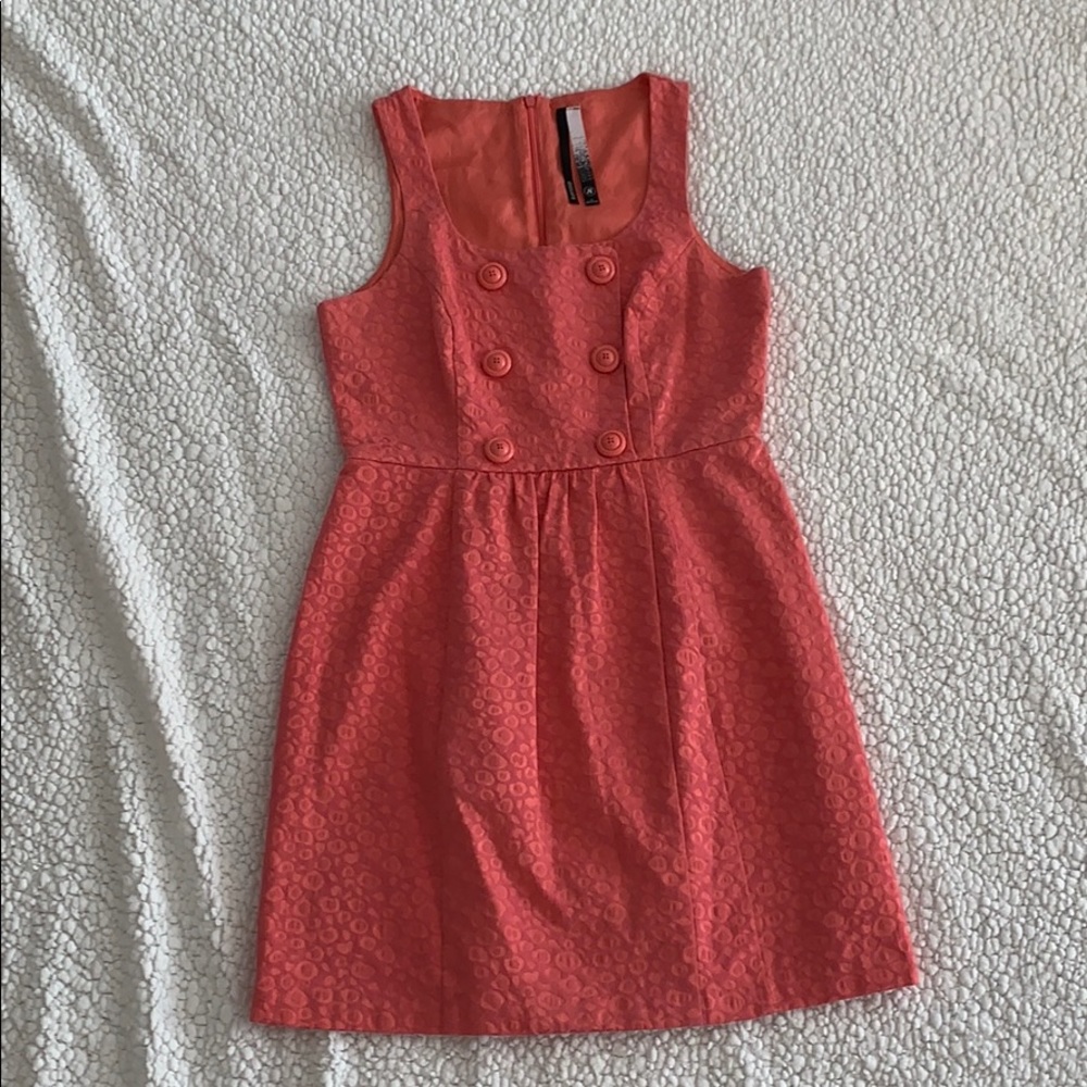 Petite coral dress